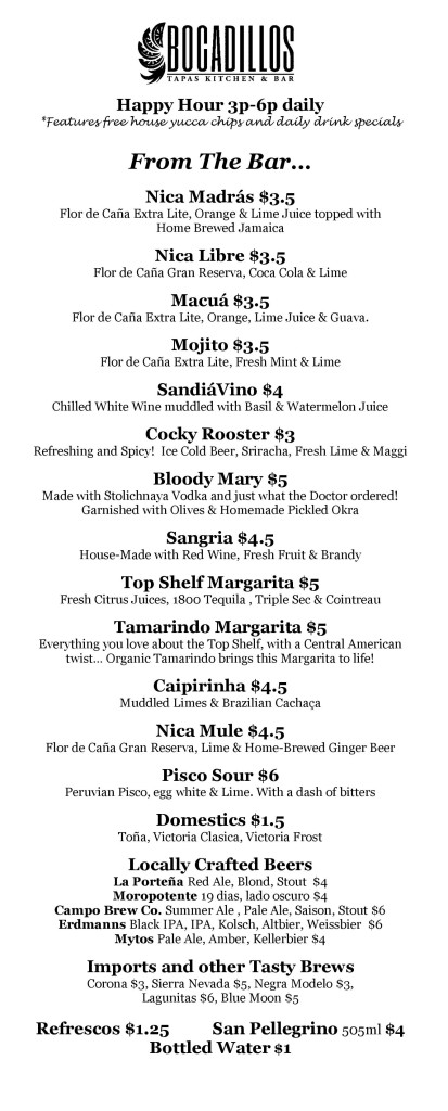 Bocadillos - MENU_ From the Bar_JUNE 2017 (1)-page-001